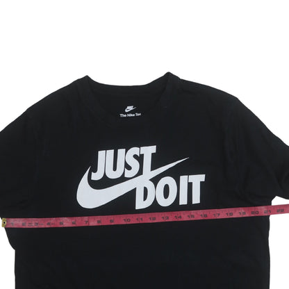 Nike Men's Black Just Do It Graphic Cotton T-Shirt Size L