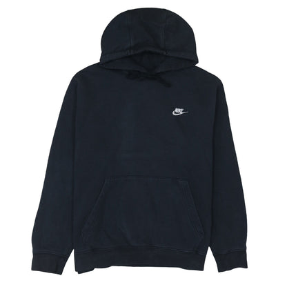 Nike Men's Black Pullover Hoodie Size L Fleece Logo Sportswear