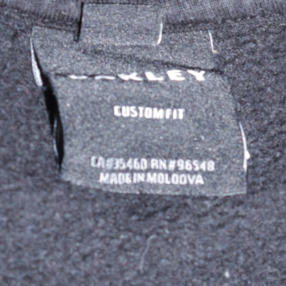 Oakley Men's Black XL Pullover Hoodie Custom Fit Fleece