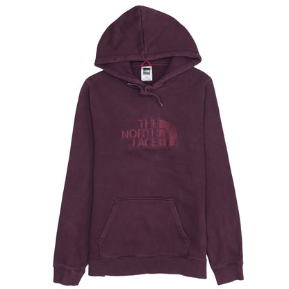 The North Face Womens Purple Hoodie Size M 100% Cotton Pullover