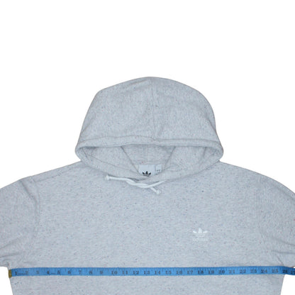 Adidas Women Grey Hoodie L Pullover Hooded Sweatshirt Casual