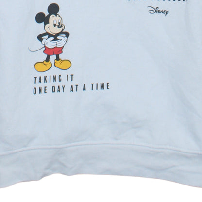 Disney Women’s White Mickey Mouse Pullover Hoodie 2XS