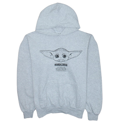 Primark Men Grey Star Wars Mandalorian Hoodie L Pullover