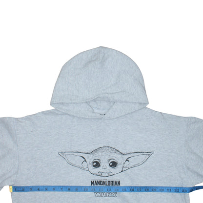Primark Men Grey Star Wars Mandalorian Hoodie L Pullover