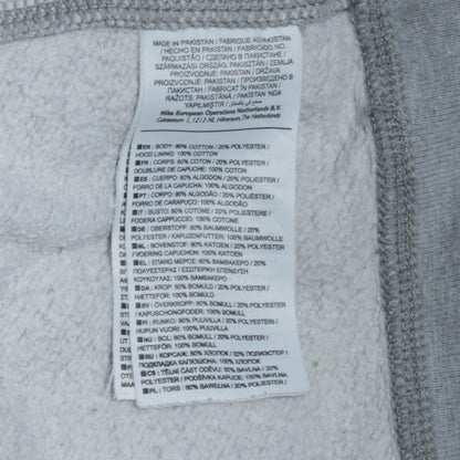 Nike Men's Grey Pullover Hoodie M Regular Fit Sportswear