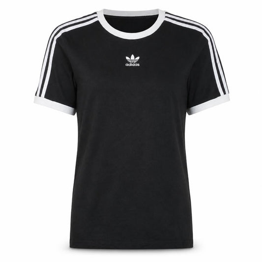 Adidas Women’s Black 3-Stripes Ringer T-Shirt Size 14