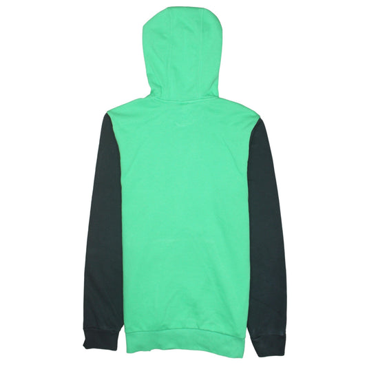 Adidas Boys Green Black Pullover Hoodie 15-16 Years Cotton Blend Sportswear