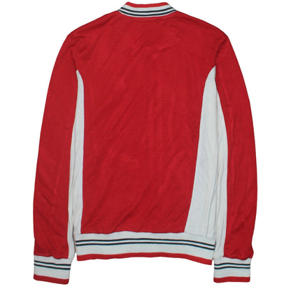 Fila White Line Men's Red Full Zip Sweatshirt Jacket M Retro Sportswear