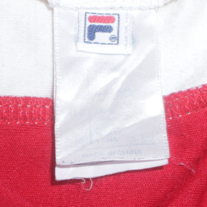 Fila White Line Men's Red Full Zip Sweatshirt Jacket M Retro Sportswear
