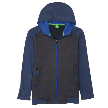 Hugo Boss Men’s Blue 2XL Full Zip Hooded Sweatshirt