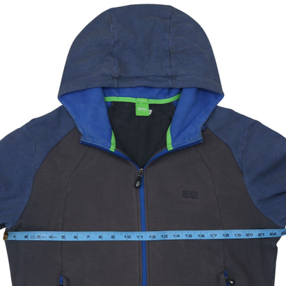 Hugo Boss Men’s Blue 2XL Full Zip Hooded Sweatshirt