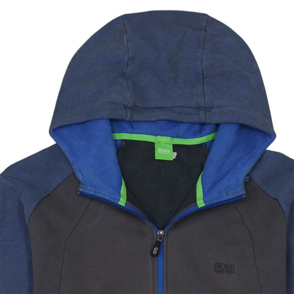 Hugo Boss Men’s Blue 2XL Full Zip Hooded Sweatshirt