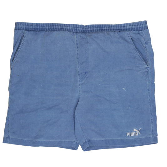 Puma Men's Blue 40 Regular Fit Elastic Waist Casual Shorts