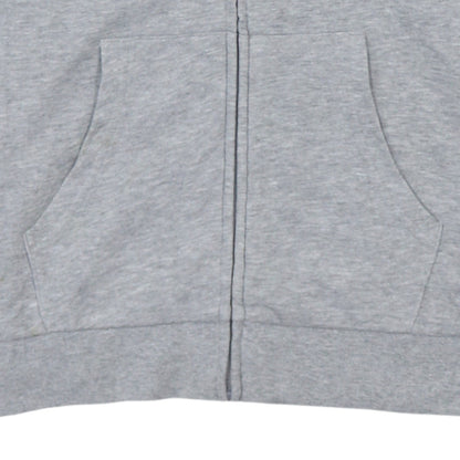 Champion Boys Grey Full Zip Hoodie 11-12 Years Logo Print Cotton Blend