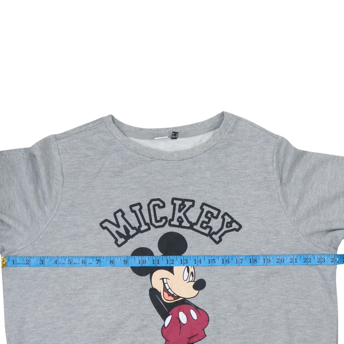 Disney Unisex Grey Mickey Mouse Pullover Sweatshirt S