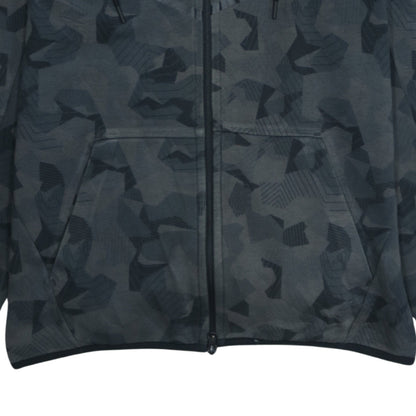 Nike Men's Grey Camouflage Full Zip Hoodie Size M