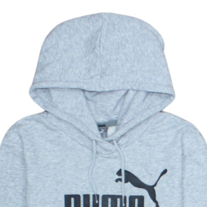 Puma Women's Grey Pullover Hoodie Size 12 Logo Print