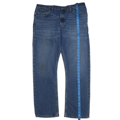 Wrangler Men's Blue 36x29 Straight Fit Denim Jeans