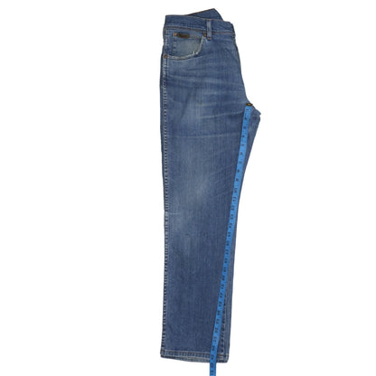 Wrangler Men's Blue 36x29 Straight Fit Denim Jeans