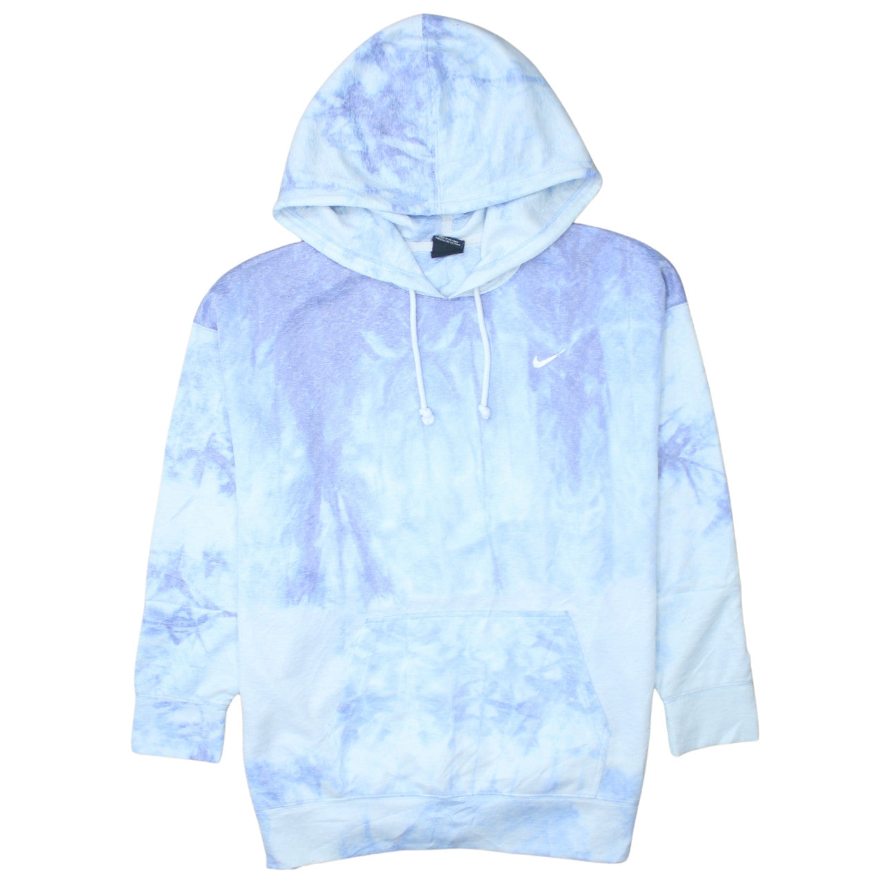 Nike Men's Blue Tie-Dye Dri-FIT Pullover Hoodie Size M