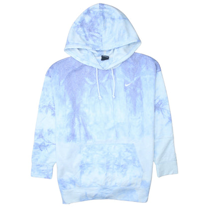 Nike Men's Blue Tie-Dye Dri-FIT Pullover Hoodie Size M
