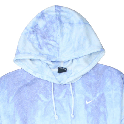 Nike Men's Blue Tie-Dye Dri-FIT Pullover Hoodie Size M