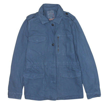 Fat Face Women's Blue Cotton Military Jacket Size 12
