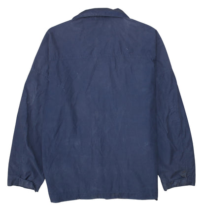 Timberland Men Blue L Parka Jacket Cotton Nylon Blend Outdoor