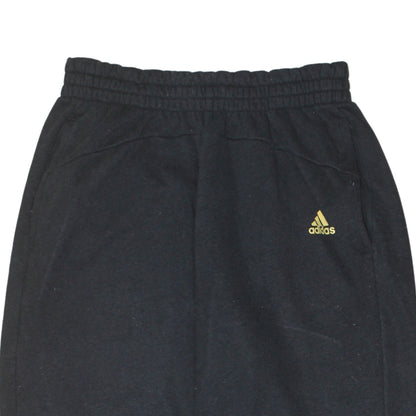 Adidas Womens Black Jogger Sweatpants Size M Regular Fit Fleece Trousers