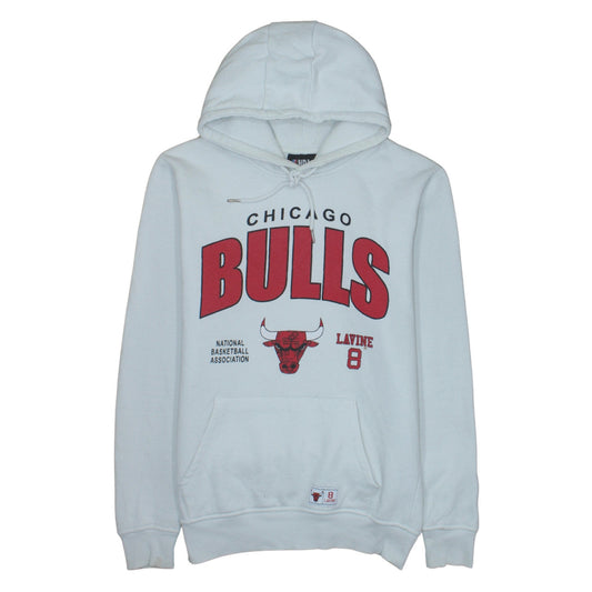 Primark NBA Chicago Bulls White Hoodie Men's M Pullover Graphic