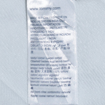 Tommy Jeans Men's White Logo Crew Neck Sweatshirt Size L