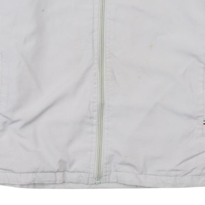 Fila Women White Full Zip Lightweight Sports Jacket Size L