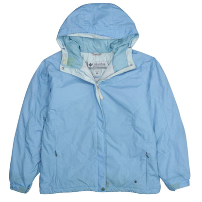 Columbia Women's Blue Waterproof Hooded Parka Jacket L