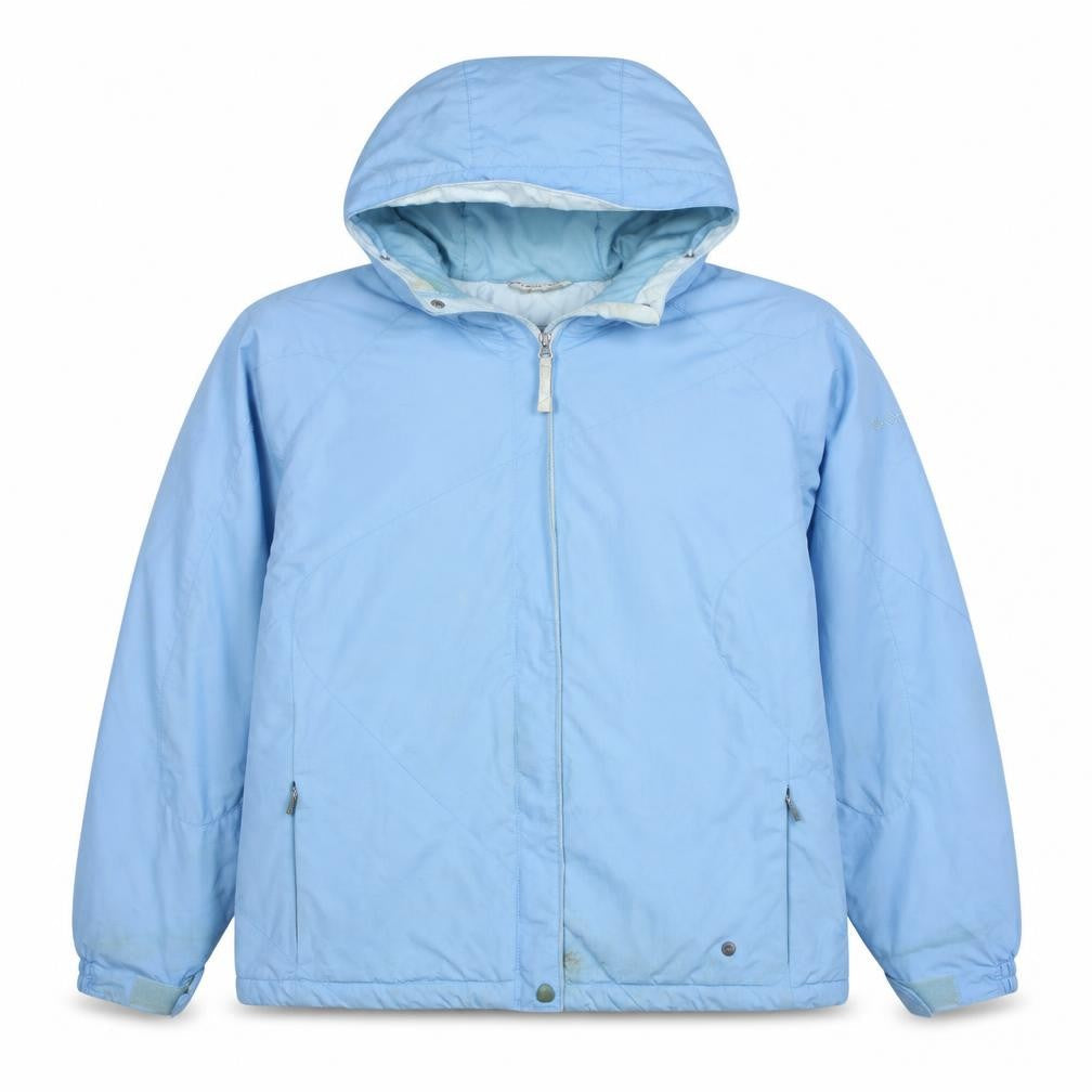 Columbia Women's Blue Waterproof Hooded Parka Jacket L