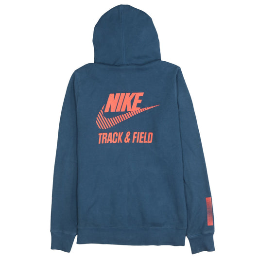 Nike Men's Blue Track & Field Full Zip Hoodie Size L