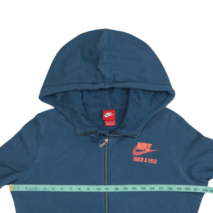 Nike Men's Blue Track & Field Full Zip Hoodie Size L
