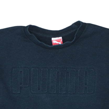 Puma Men's Black XL Pullover Sweatshirt Crew Neck Logo Sportswear