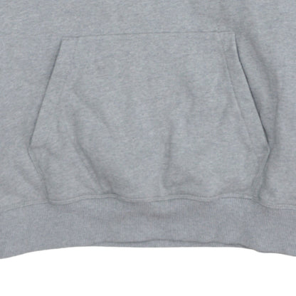Champion Women Grey Small Pullover Hoodie 100% Cotton Logo Front