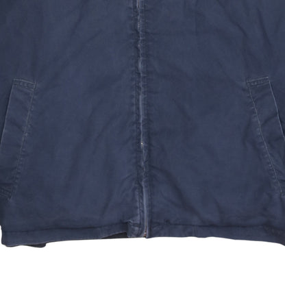 Tommy Hilfiger Mens Blue Cotton Bomber Jacket L Full Zip Classic Style