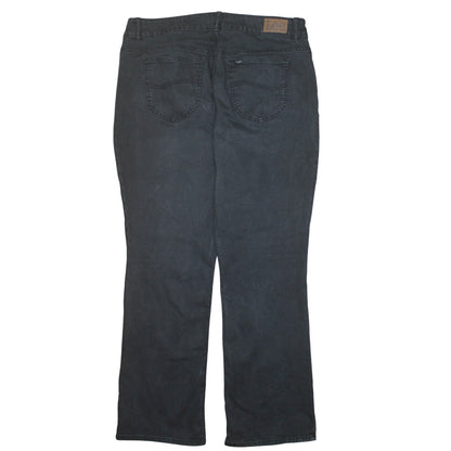 Lee Women’s Black Bootcut Mid Rise Stretch Jeans Size 18W Petite