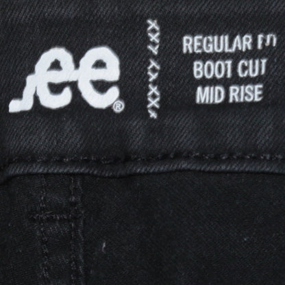 Lee Women’s Black Bootcut Mid Rise Stretch Jeans Size 18W Petite