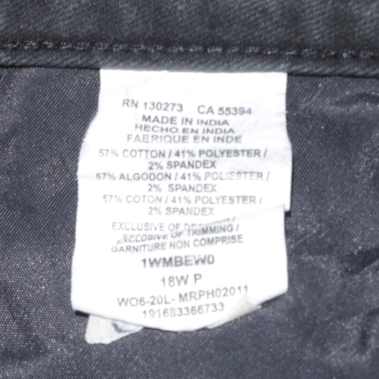 Lee Women’s Black Bootcut Mid Rise Stretch Jeans Size 18W Petite