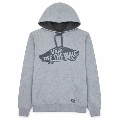 Vans Mens Grey XS Pullover Hoodie Off The Wall Graphic Fleece