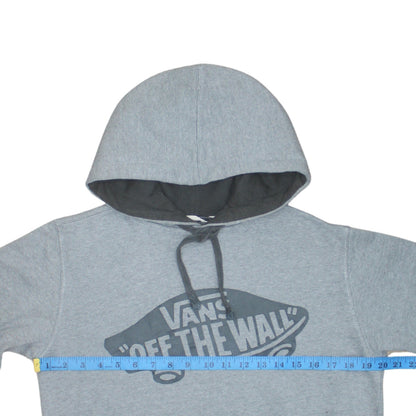 Vans Mens Grey XS Pullover Hoodie Off The Wall Graphic Fleece