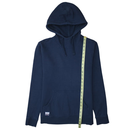 Helly Hansen Workwear Navy Blue Cotton Pullover Hoodie Womens L