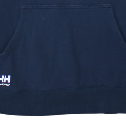 Helly Hansen Workwear Navy Blue Cotton Pullover Hoodie Womens L
