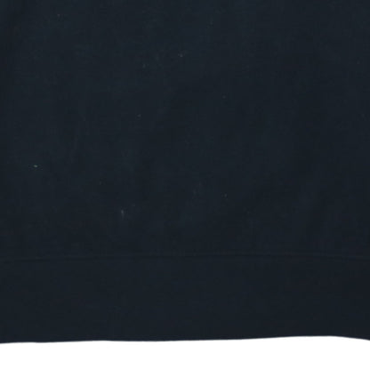 Vans Womens Black Medium Pullover Sweatshirt Check Logo Crew Neck