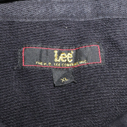 Lee Women’s Black Cotton Pullover Hoodie XL Casual Logo Print
