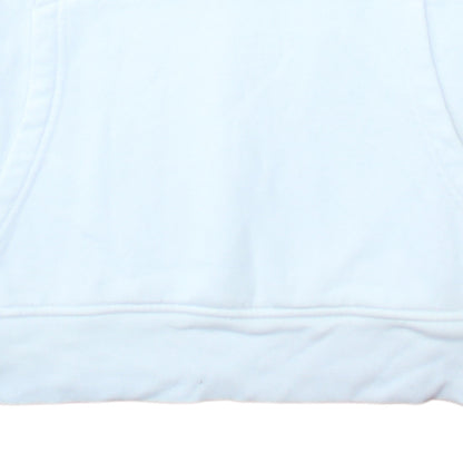GAP Men’s White Logo Pullover Hoodie Fleece M Regular Fit