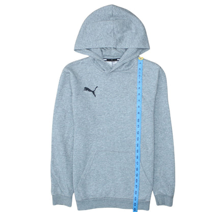 Puma Boys Grey Pullover Hoodie 13-14 Years Regular Fit Logo Design